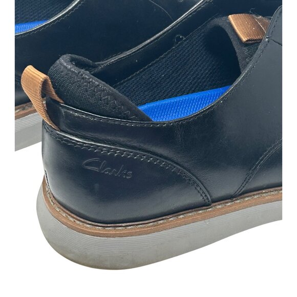 Clarks Mens Black Leather Derby Shoes - Size 9‎ main image 4